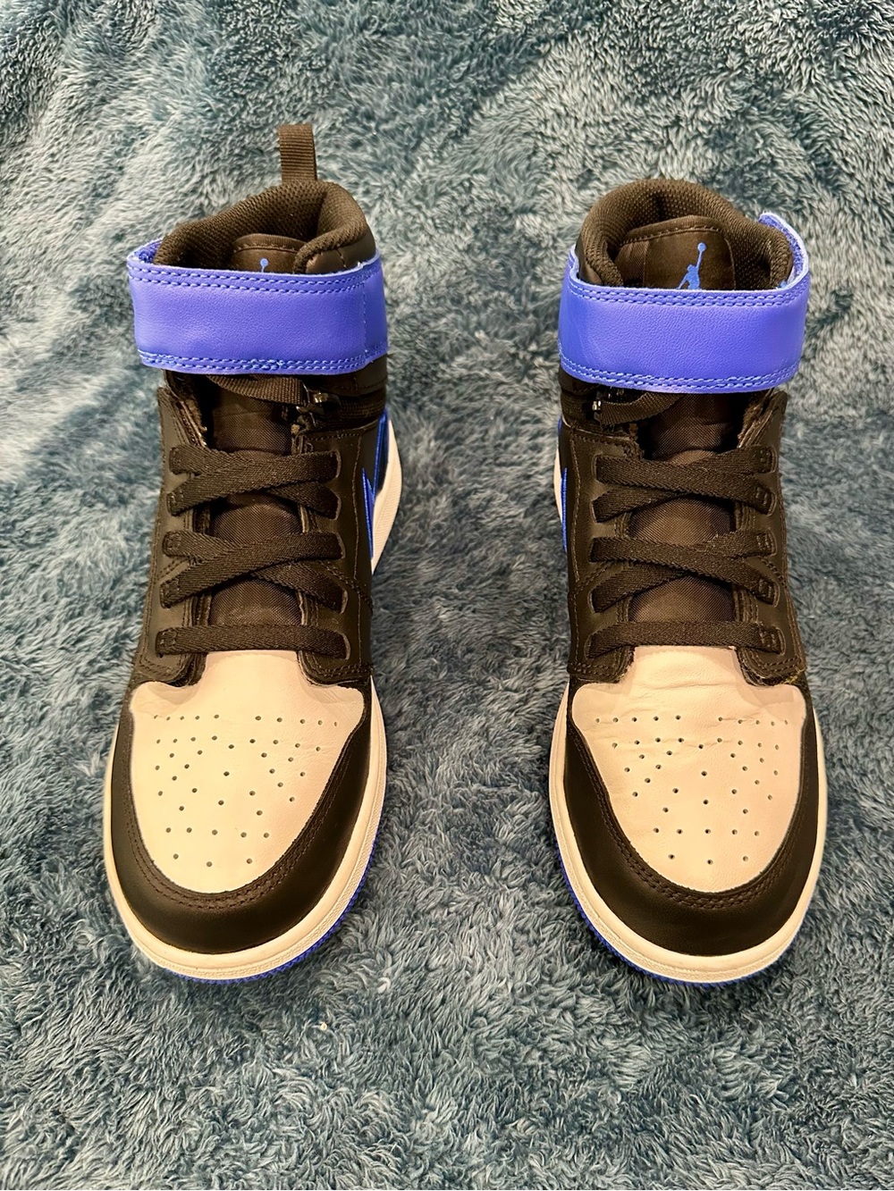 Nike Air Jordan 1 High FlyEase Hyper Royal Blue Black 7Y Women’s 8.5 CT4897-041